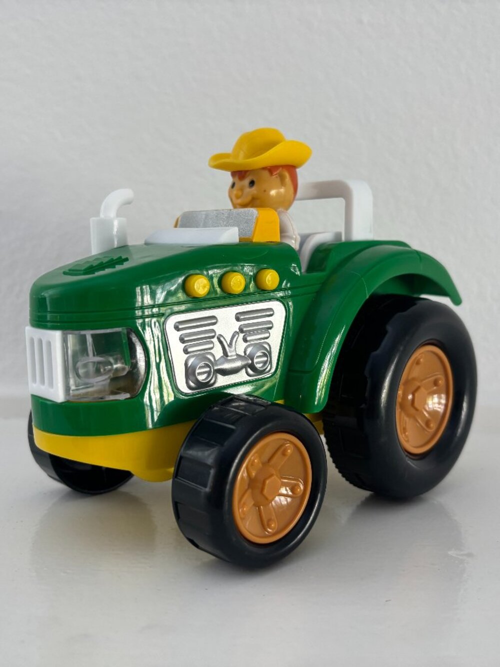 Tractor Toy with Farmer - Lights Up - Makes Noises - Two Pieces